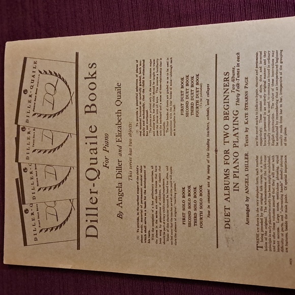 Diller-Page The Brown Duet Book - Duet Albums For Two Beginners Piano Book - Picture 4 of 6